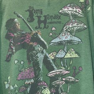 Green Jimi Hendrix Graphic Crewneck